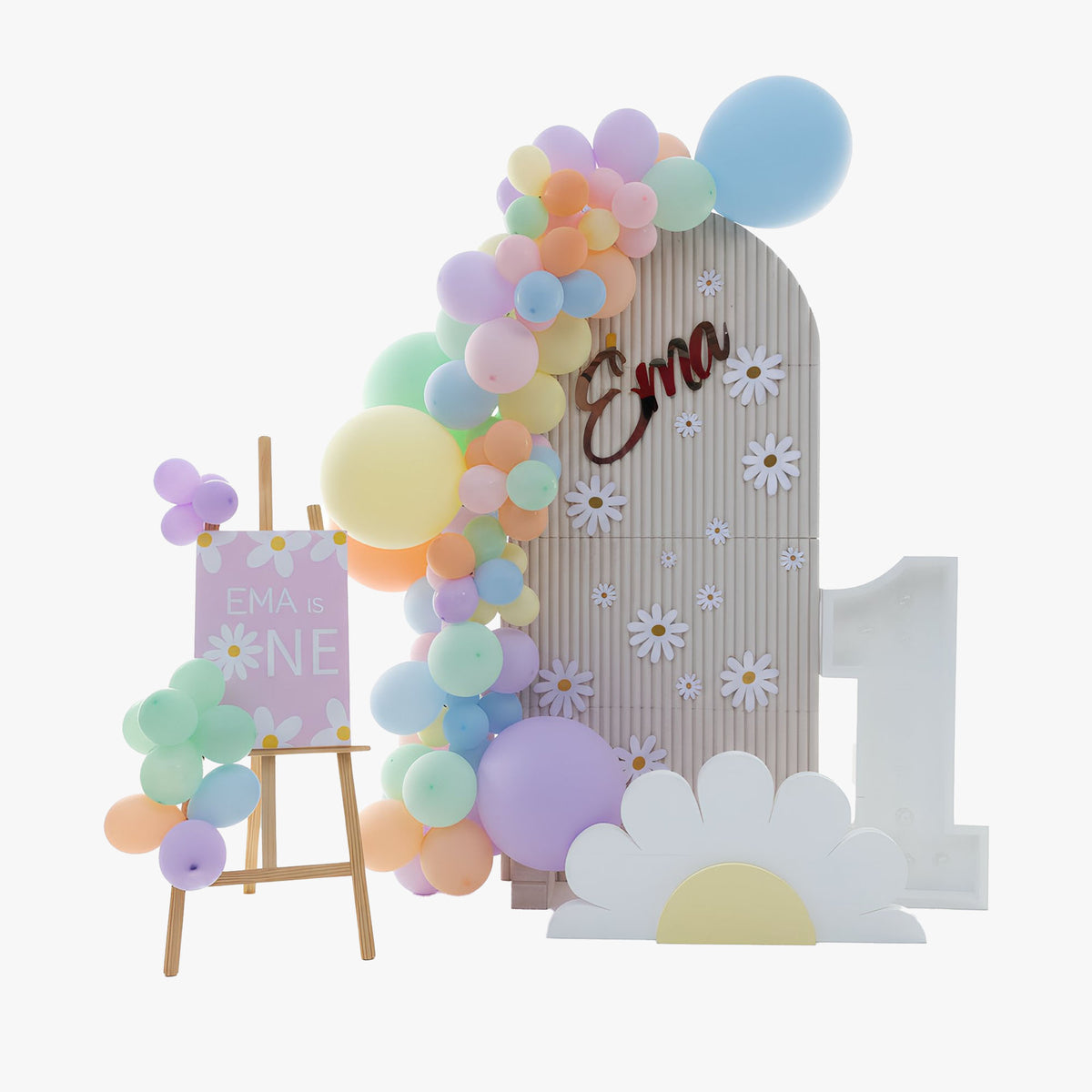 Birthday Daisy Backdrop #1