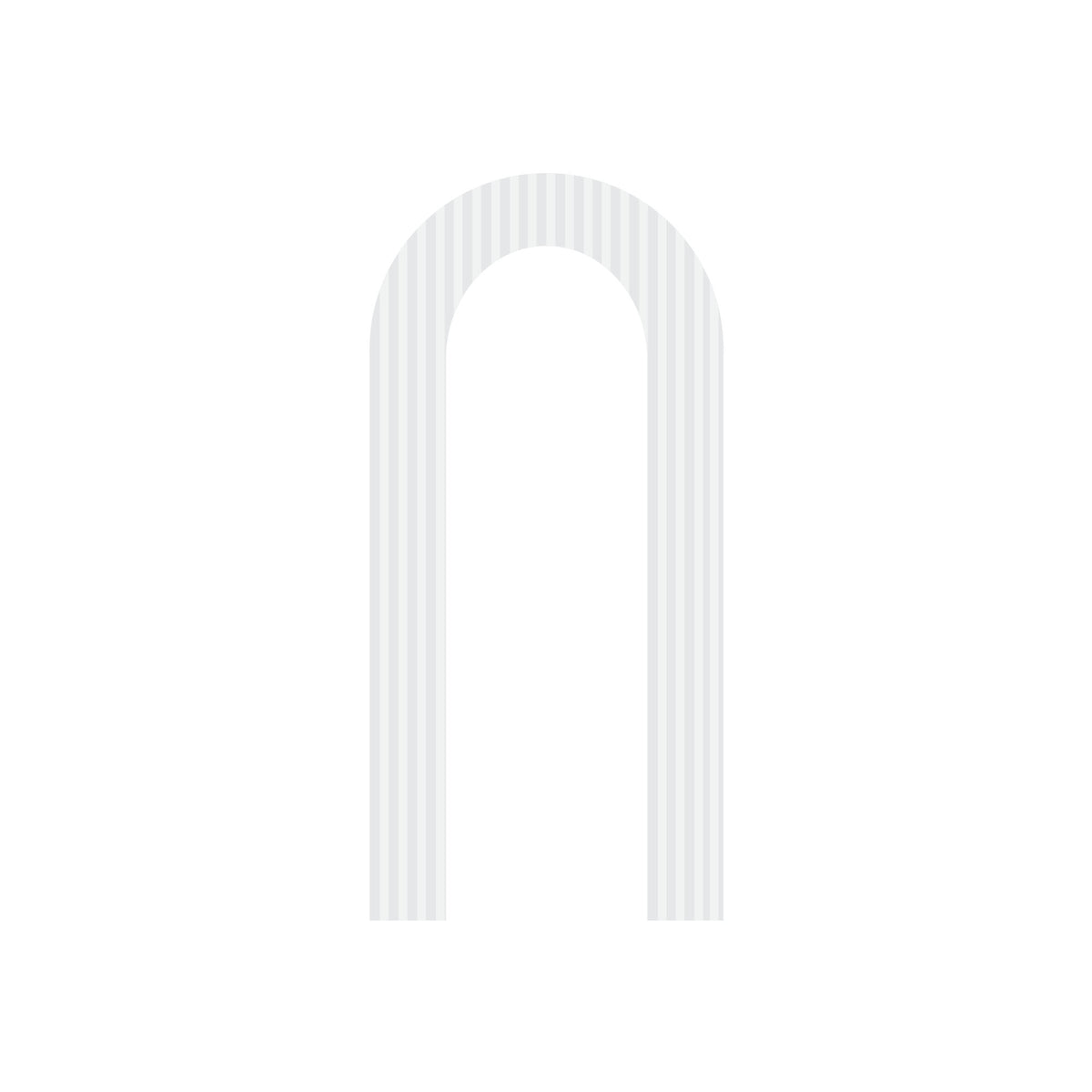 Striped Arch Backdrop with Cut-Out