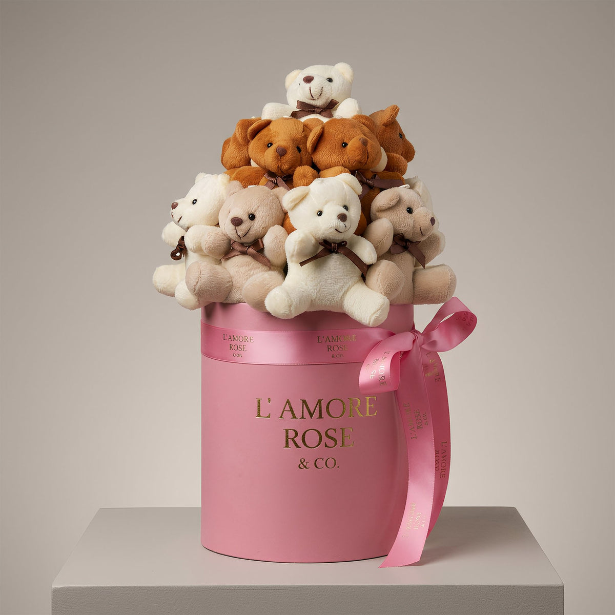 PINK TEDDY BEAR GIFT BOX