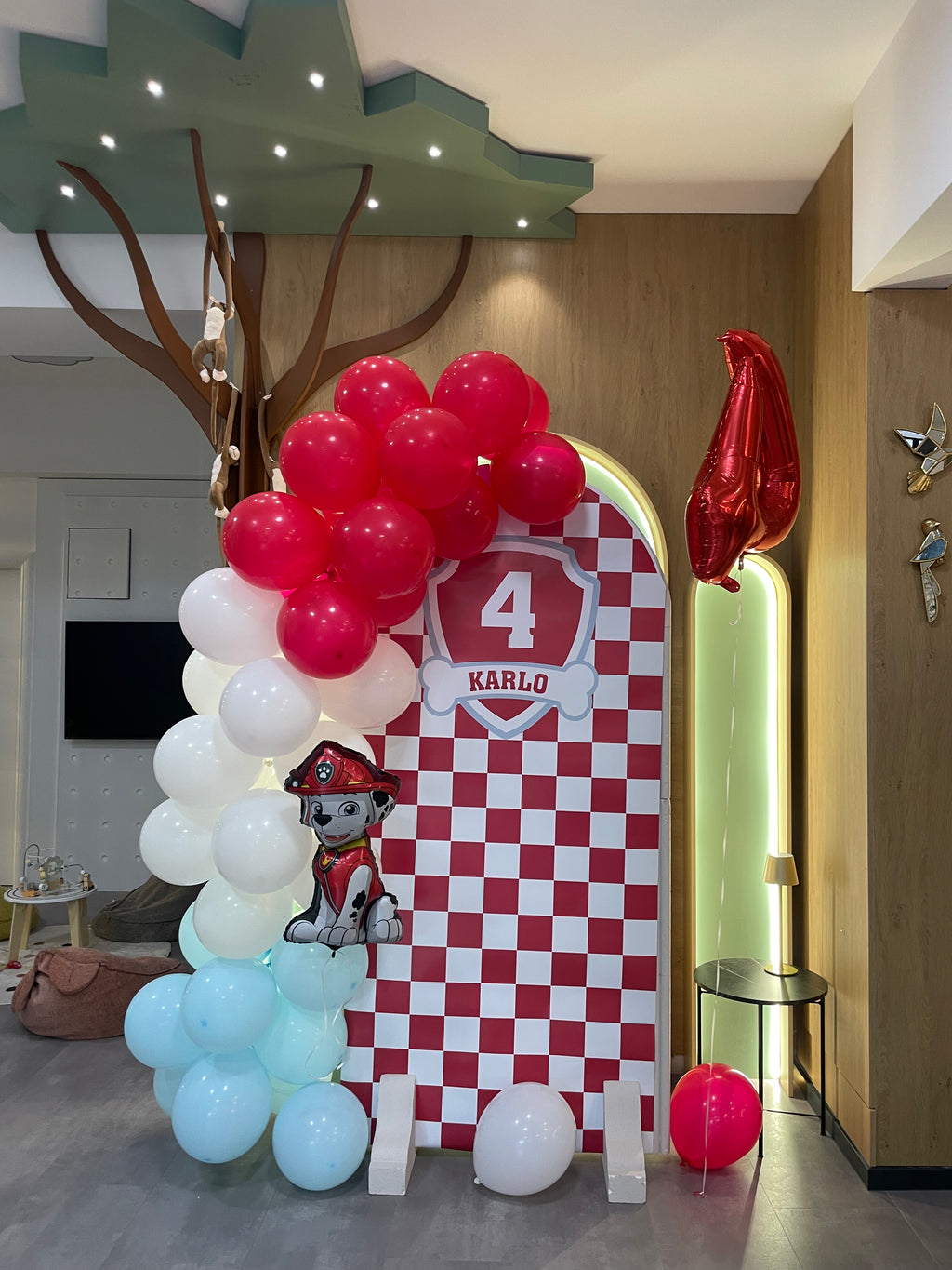 Birthday Paw Patrol Marshal Backdrop