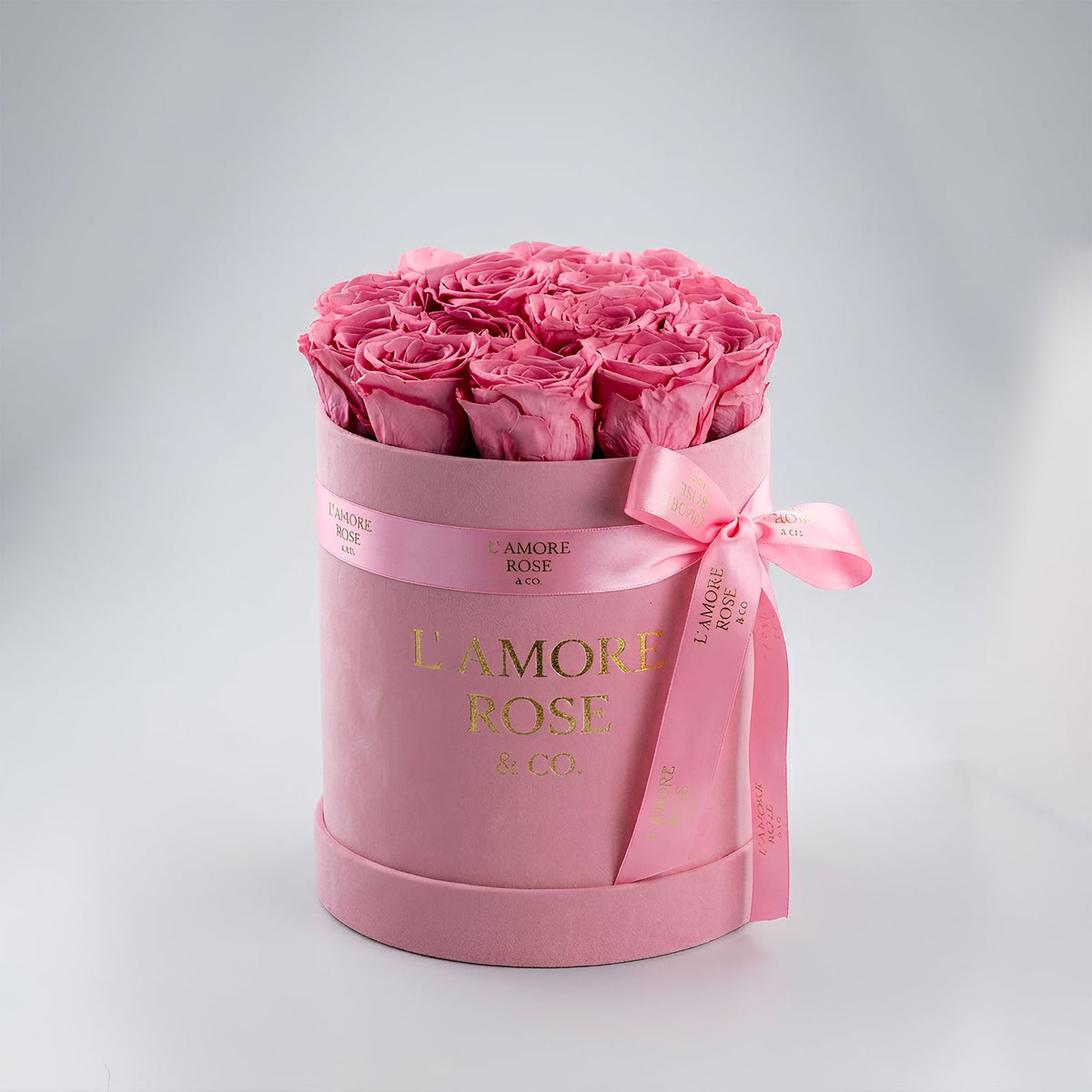 TIMELESS PINK ROSES BOX