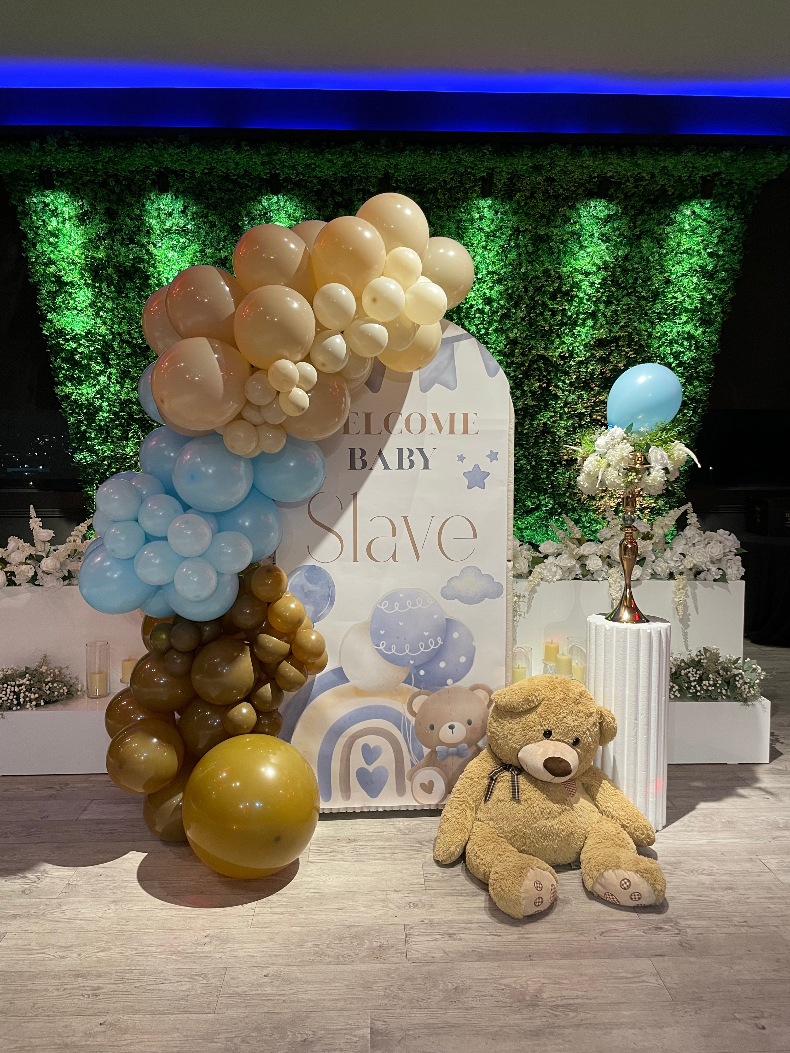 Birthday Teddy Bear Backdrop #1