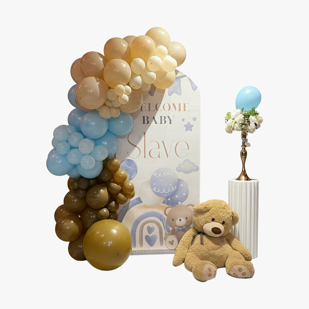 Birthday Teddy Bear Backdrop #1
