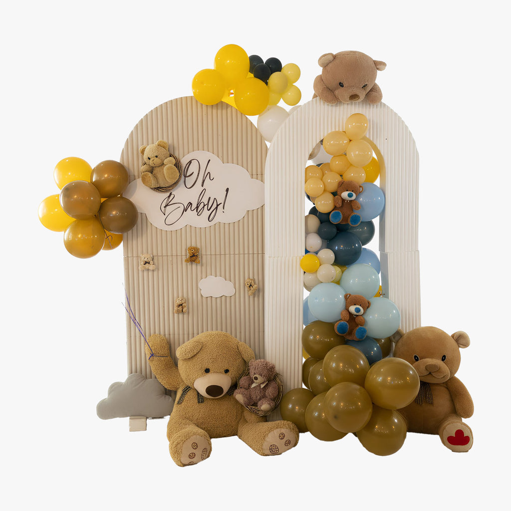 Birthday Teddy Bear Backdrop #2